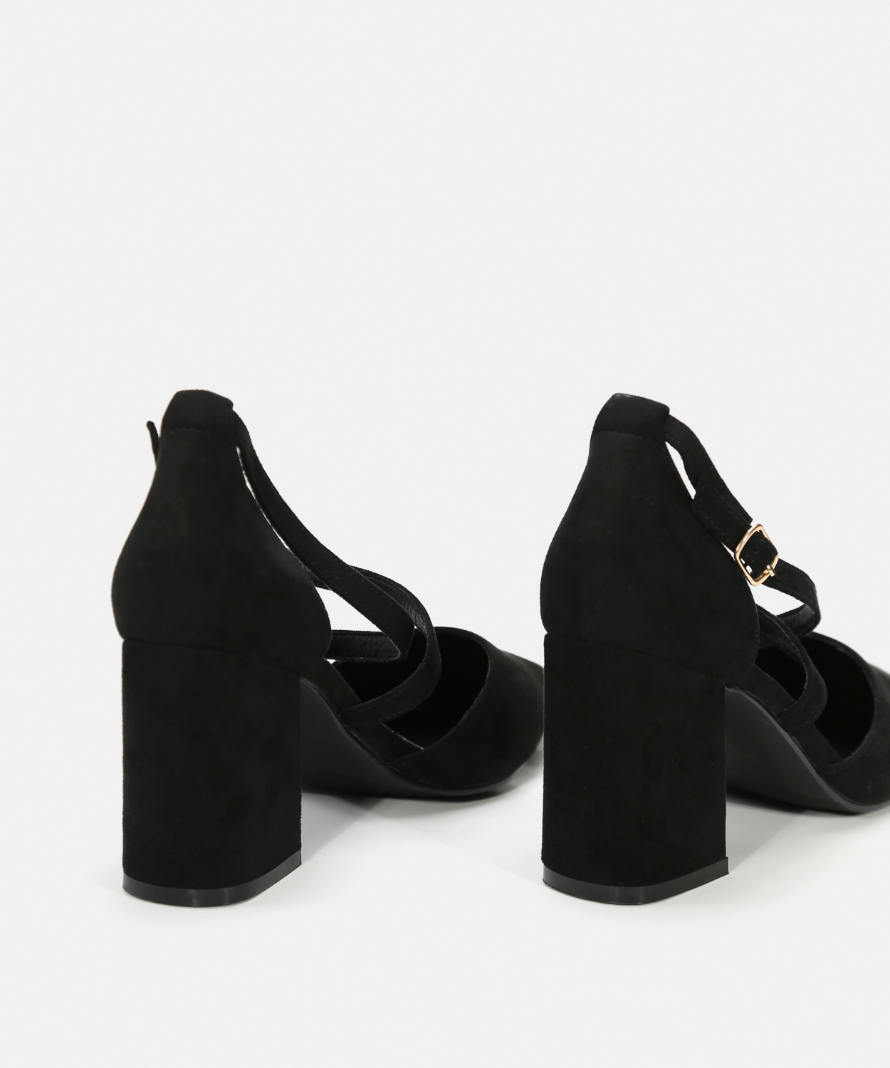 Zapatos tac&oacute;n tiras cruzadas image number null